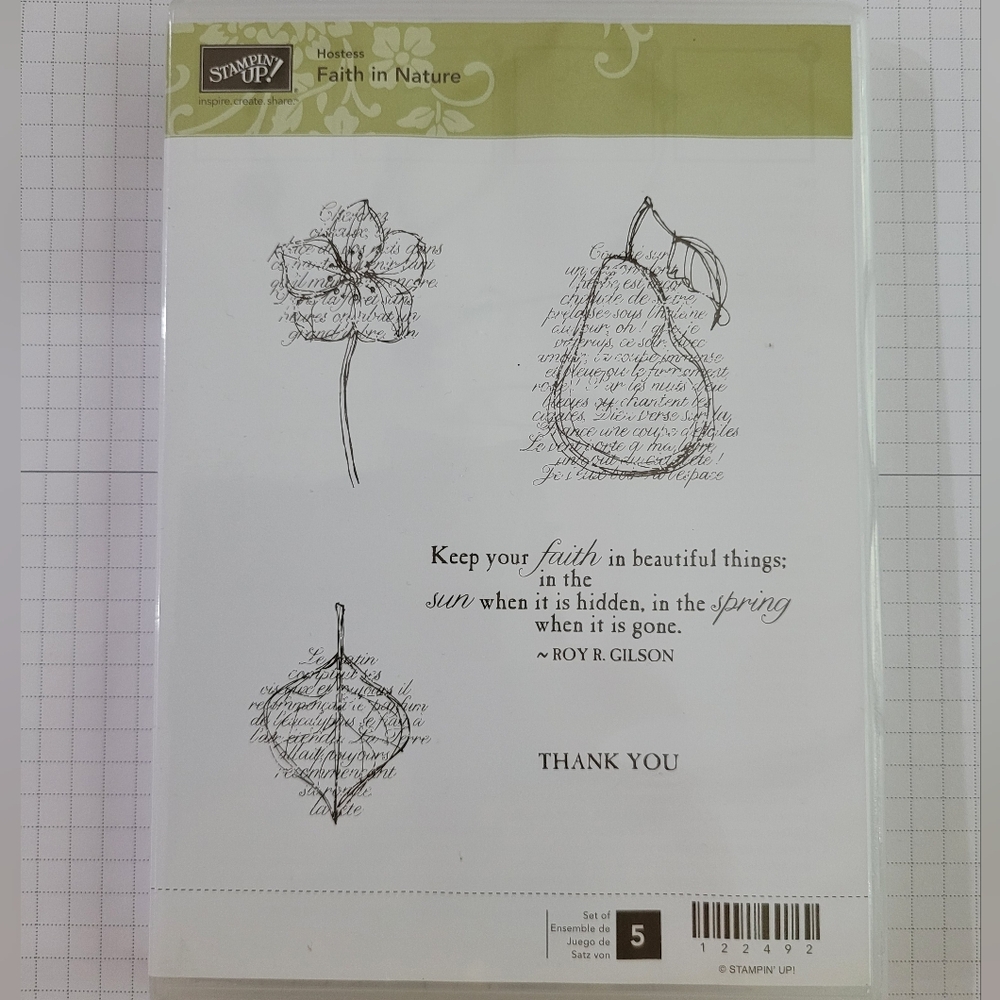 🔖(3 For $20) Stampin' Up! - Faith in Nature - LIKE NEW
